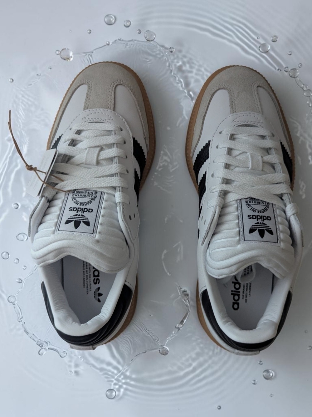 Adidas Samba XLG J White / Black / Gum Sole Kids Youth Sneaker Shoe Size 4 & 5 - Picture 4 of 8